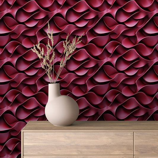 Papier Peint 3D Ondulations Design Luxueux et Moderne