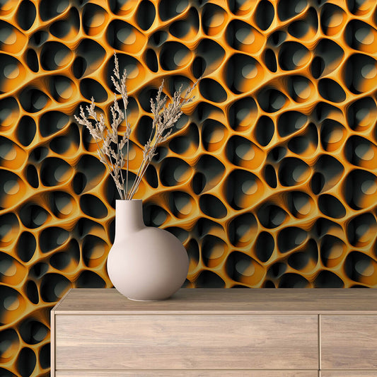 Papier Peint 3D Ondulations Design Luxueux et Moderne