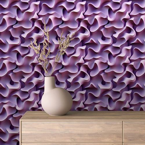 Papier Peint 3D Ondulations Design Luxueux et Moderne