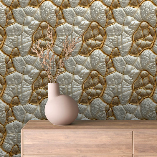 Papier Peint 3D Ondulations Design Luxueux et Moderne