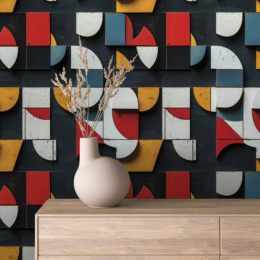 Papier Peint 3D Ondulations Design Luxueux et Moderne