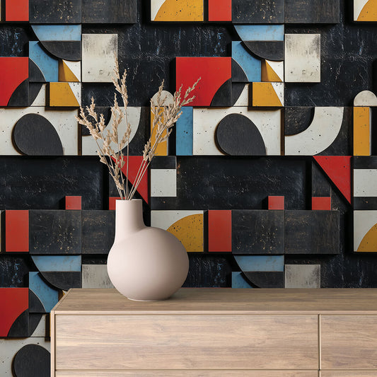 Papier Peint 3D Ondulations Design Luxueux et Moderne