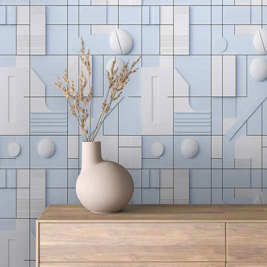 Papier Peint 3D Ondulations Design Luxueux et Moderne
