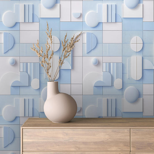 Papier Peint 3D Ondulations Design Luxueux et Moderne