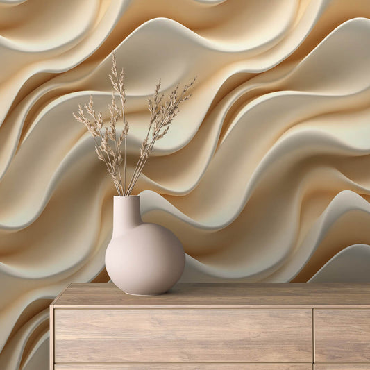 Papier Peint 3D Ondulations Design Luxueux et Moderne