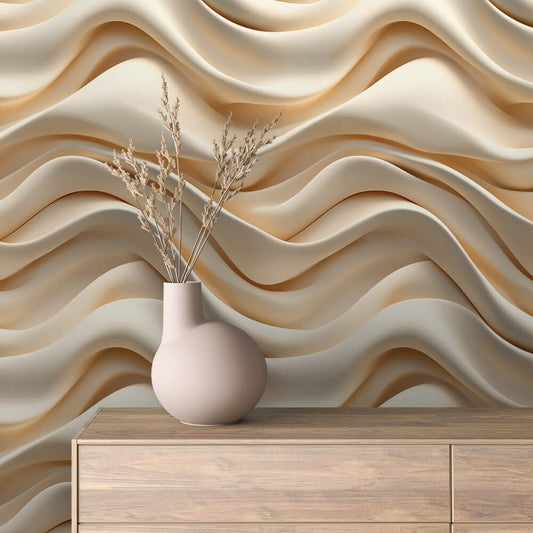 Papier Peint 3D Ondulations Design Luxueux et Moderne