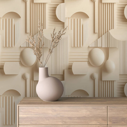 Papier Peint 3D Ondulations Design Luxueux et Moderne