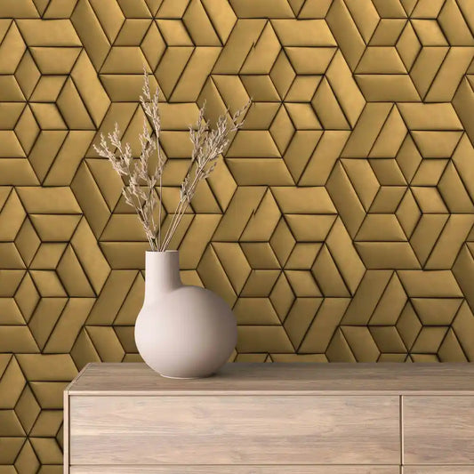 Papier Peint 3D Spirale Géométrique Effet Luxueux et Moderne
