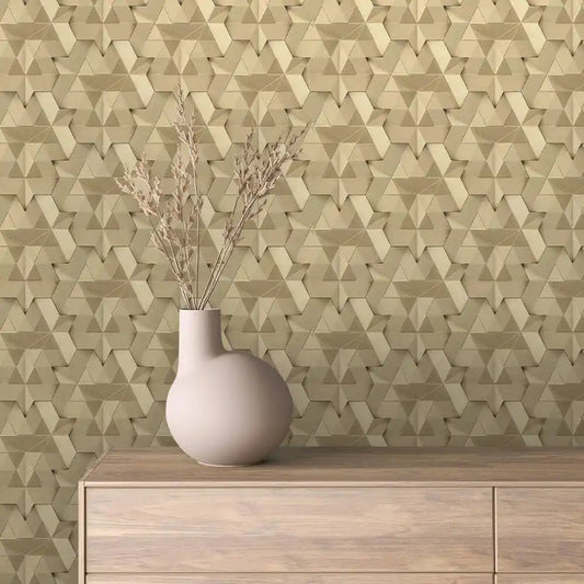 Papier Peint 3D Spirale Géométrique Effet Luxueux et Moderne