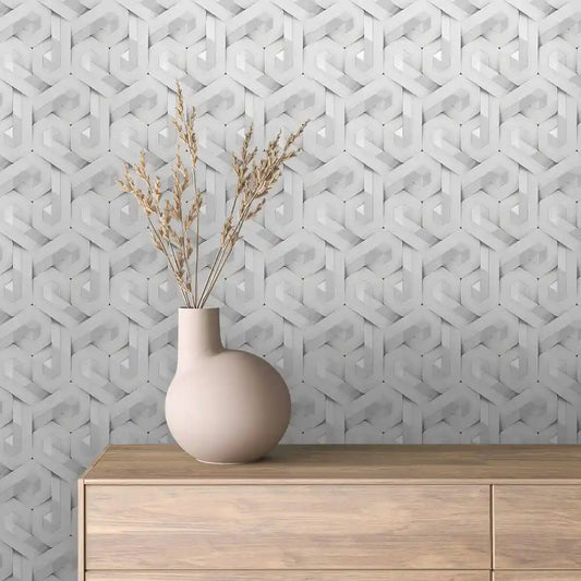 Papier Peint 3D Spirale Géométrique Effet Luxueux et Moderne