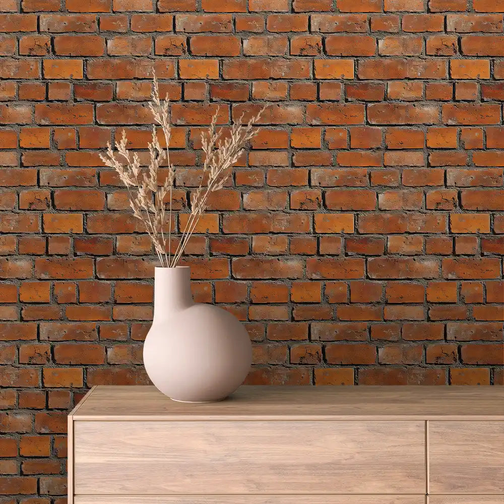 Papier Peint Effet Brique Style Industriel Moderne