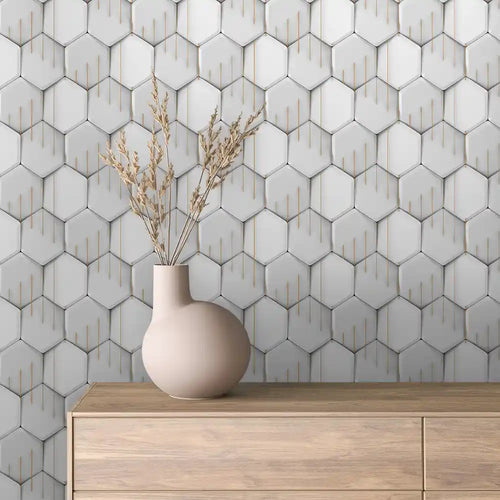 Papier Peint 3D Géométrique Moderne Design Minimaliste Élégant