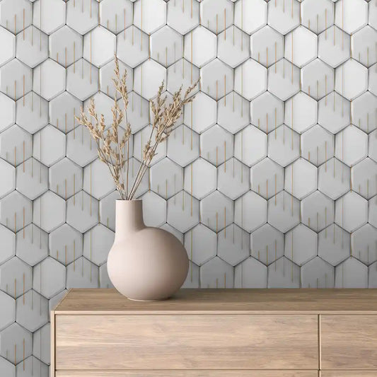 Papier Peint 3D Géométrique Moderne Design Minimaliste Élégant