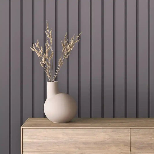Papier Peint Lattes de Bois Naturel Effet Mur 3D Moderne