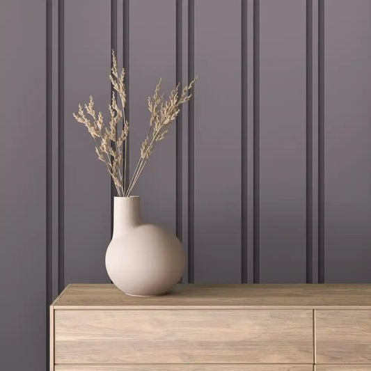 Papier Peint Lattes de Bois Naturel Effet Mur 3D Moderne