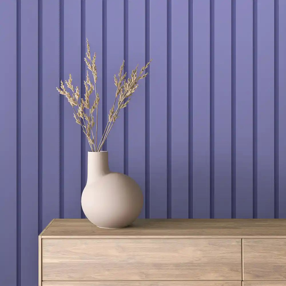 Papier Peint Lattes de Bois Naturel Effet Mur 3D Moderne