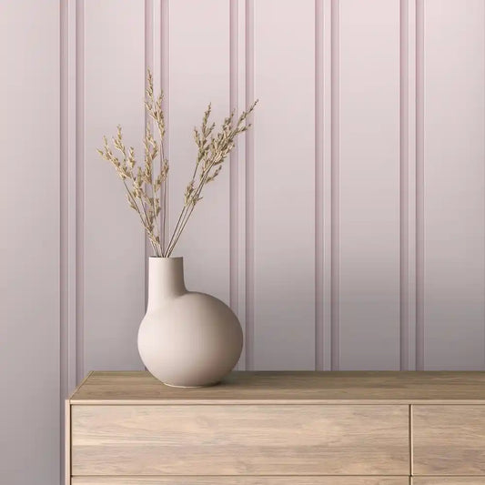 Papier Peint Lattes de Bois Naturel Effet Mur 3D Moderne