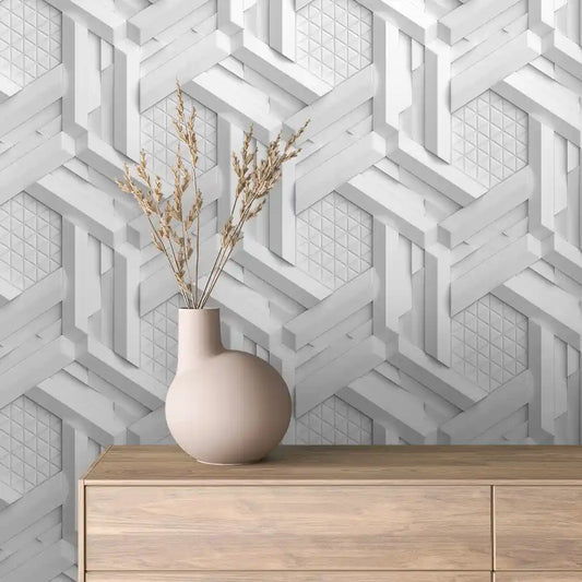Papier Peint 3D Géométrique Moderne Design Minimaliste Élégant