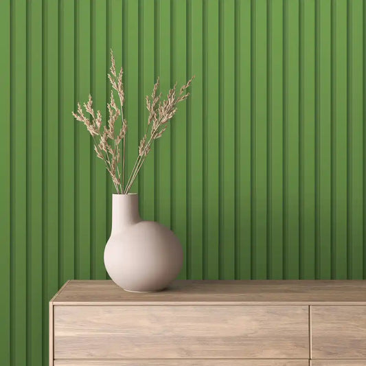 Papier Peint Lattes de Bois Naturel Effet Mur 3D Moderne