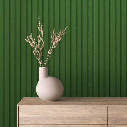 Papier Peint Lattes de Bois Naturel Effet Mur 3D Moderne