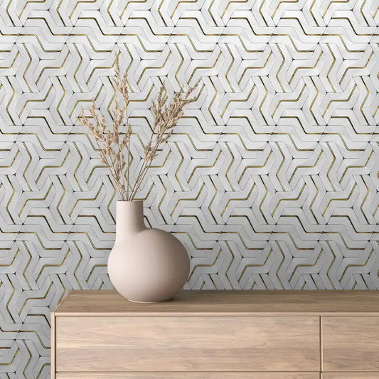 Papier Peint 3D Géométrique Moderne Design Minimaliste Élégant