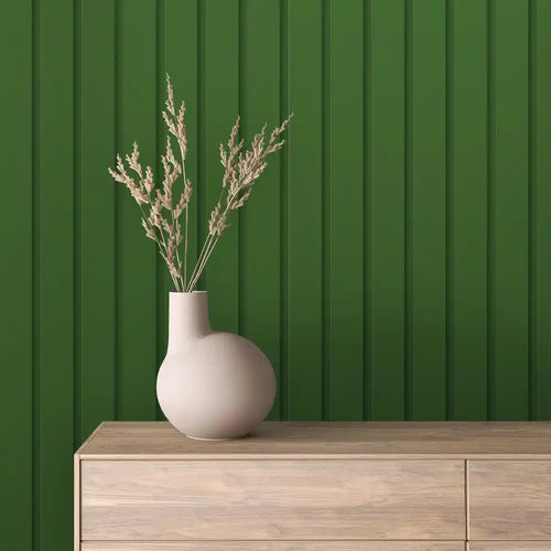 Papier Peint Lattes de Bois Naturel Effet Mur 3D Moderne