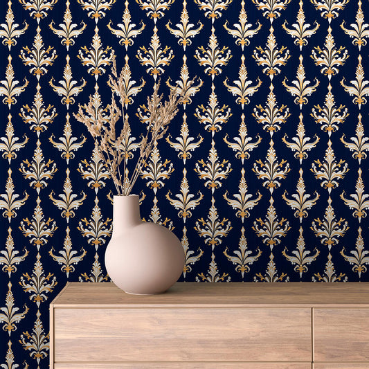 Papier Peint Baroque Motif Classique Royal