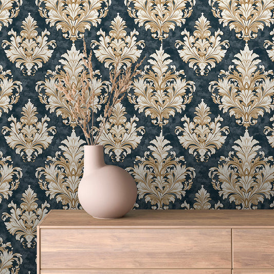 Papier Peint Baroque Motif Classique Royal