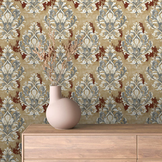Papier Peint Baroque Motif Classique Royal