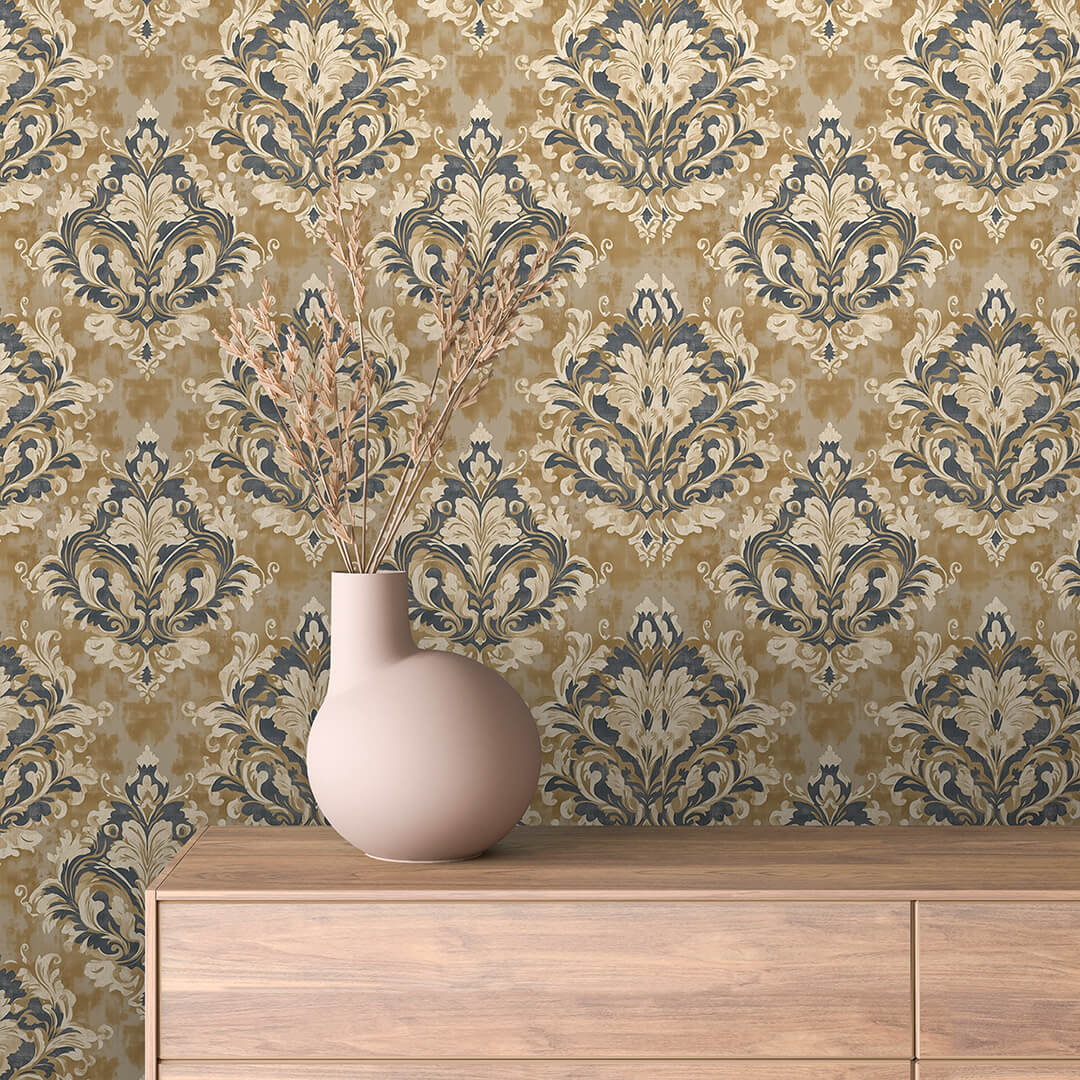 Papier Peint Baroque Motif Classique Royal