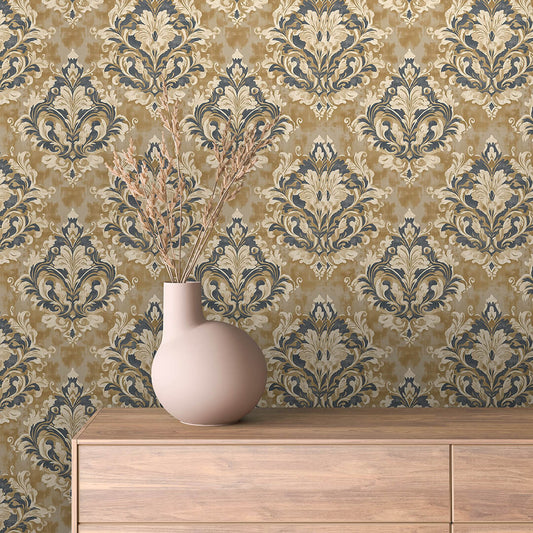 Papier Peint Baroque Motif Classique Royal