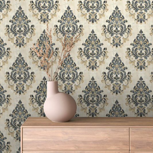 Papier Peint Baroque Motif Classique Royal