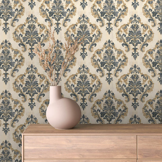 Papier Peint Baroque Motif Classique Royal