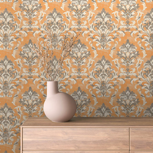 Papier Peint Baroque Motif Classique Royal