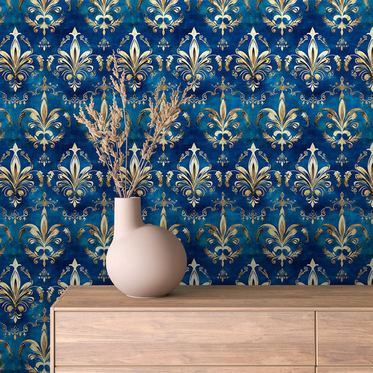 Papier Peint Baroque Motif Classique Royal