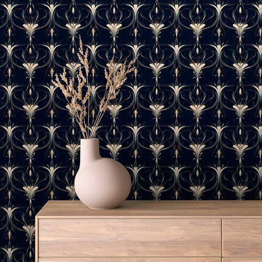 Papier Peint Baroque Motif Classique Royal