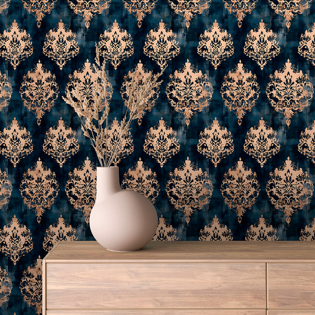 Papier Peint Baroque Motif Classique Royal