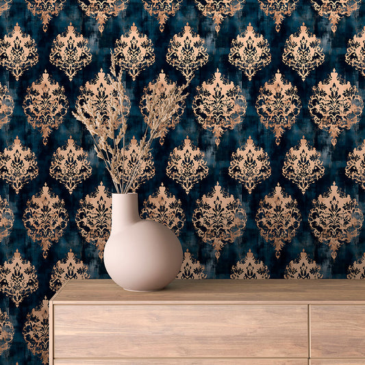 Papier Peint Baroque Motif Classique Royal