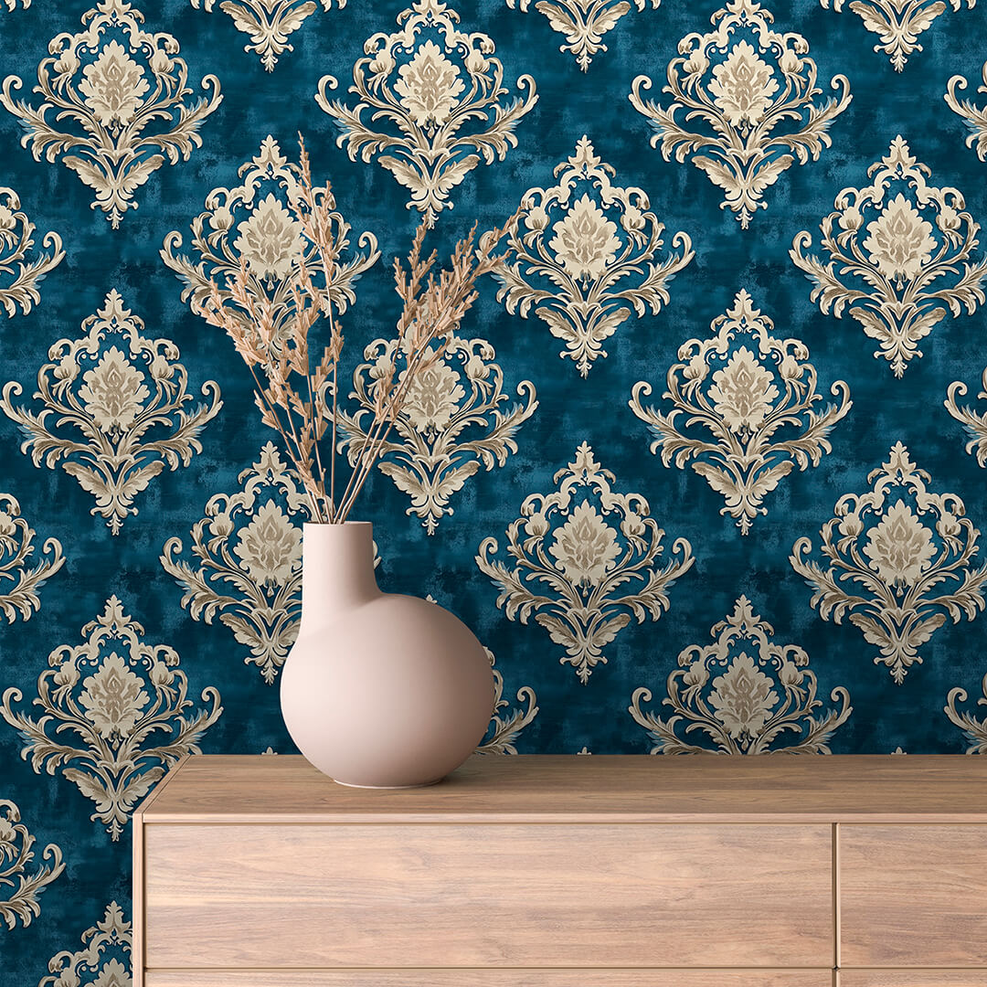 Papier Peint Baroque Motif Classique Royal