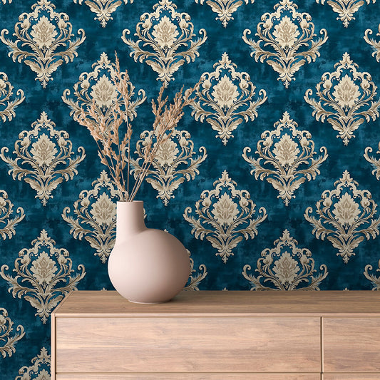 Papier Peint Baroque Motif Classique Royal