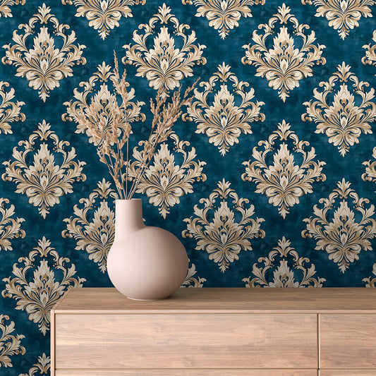 Papier Peint Baroque Motif Classique Royal