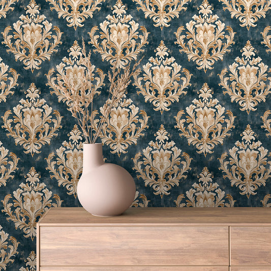 Papier Peint Baroque Motif Classique Royal