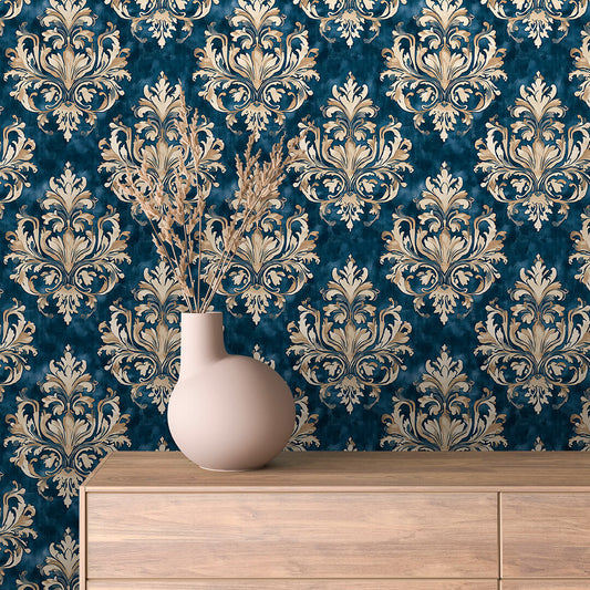 Papier Peint Baroque Motif Classique Royal