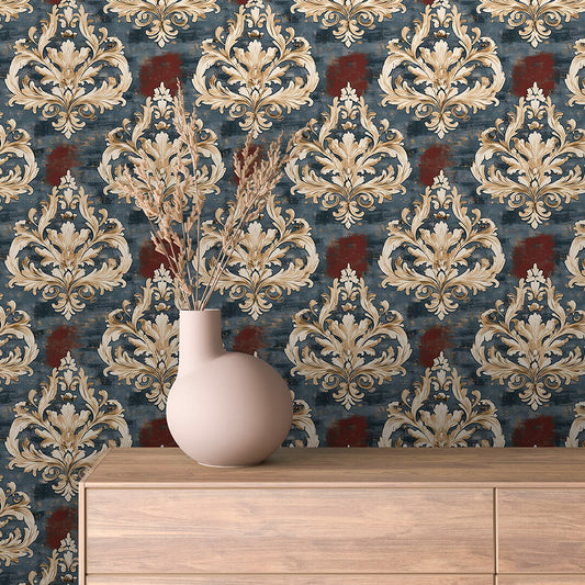 Papier Peint Baroque Motif Classique Royal