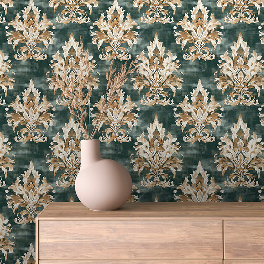 Papier Peint Baroque Motif Classique Royal