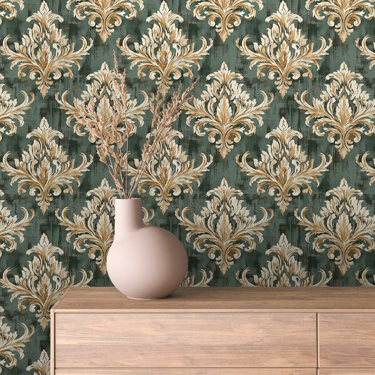 Papier Peint Baroque Motif Classique Royal