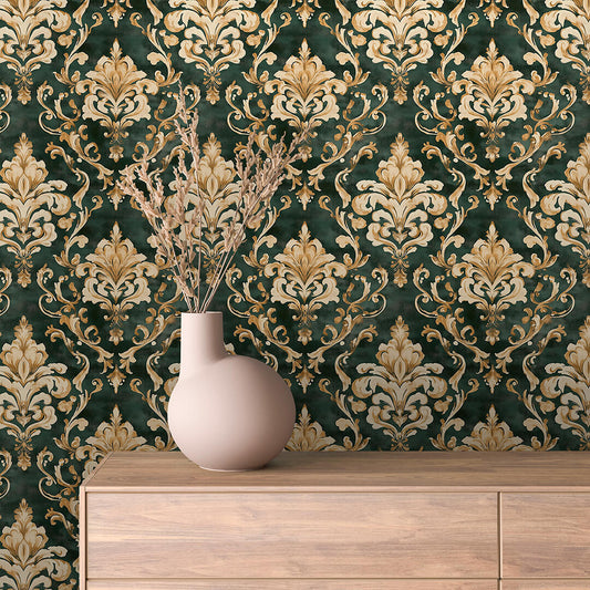 Papier Peint Baroque Motif Classique Royal