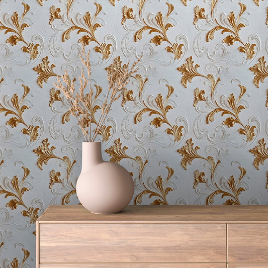 Papier Peint Baroque Motif Classique Royal