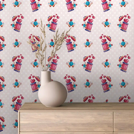 Papier Peint Enfant Univers Espace Motifs Ludiques et Colorés