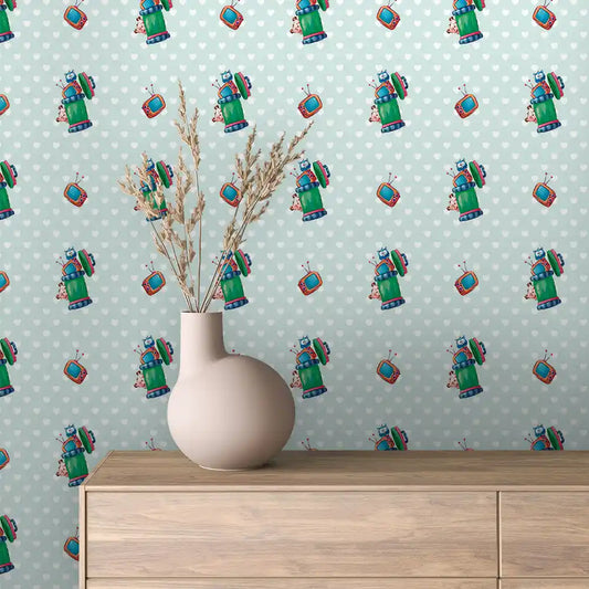Papier Peint Enfant Univers Espace Motifs Ludiques et Colorés